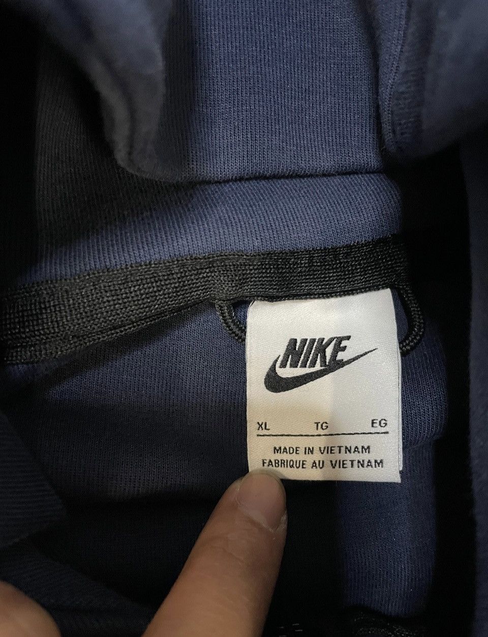 Nike Nike navy tech fleece hoodie Size US XL / EU 56 / 4 - 5 Thumbnail
