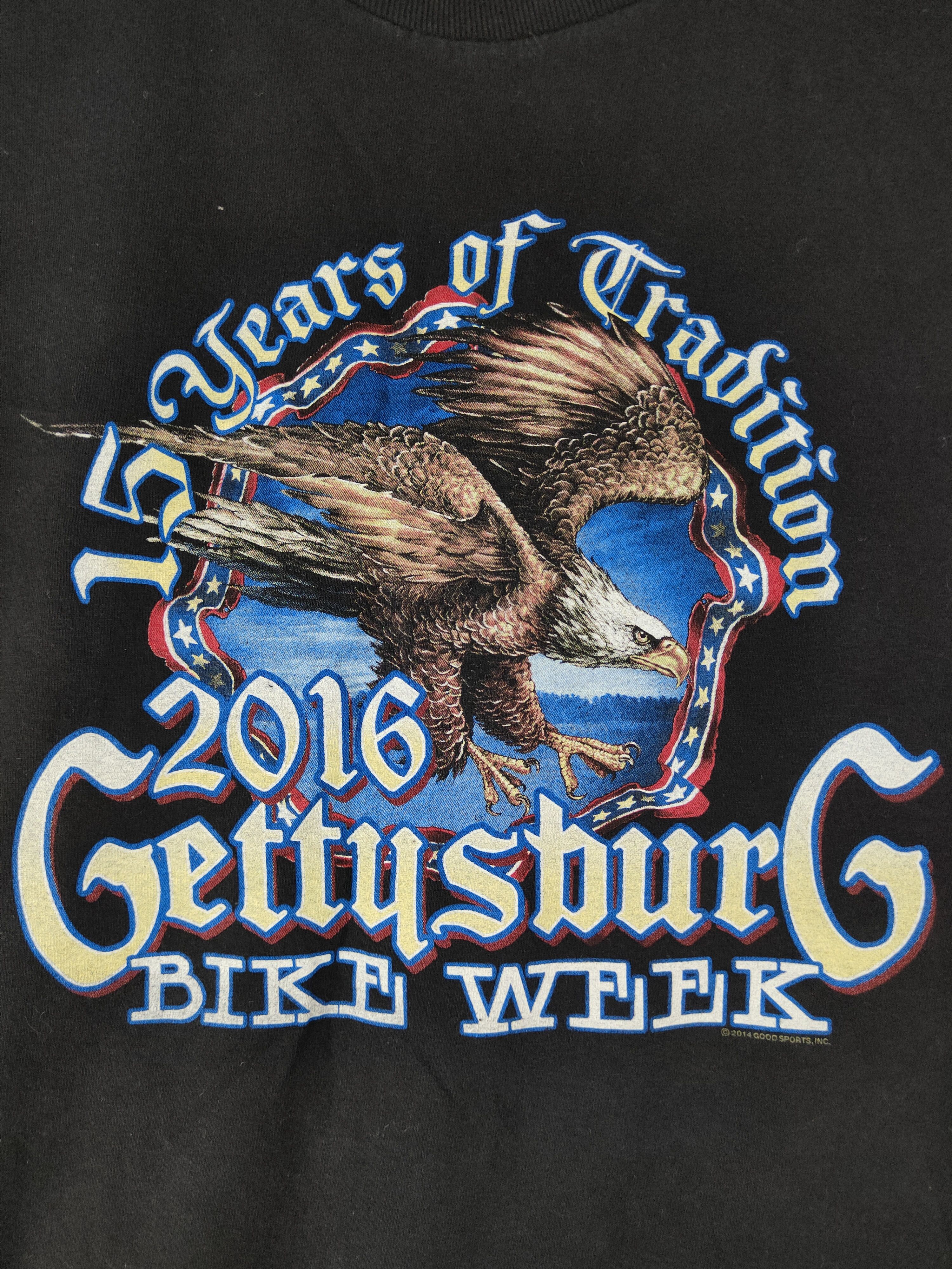 Other DL Gettysburg Bike Week Black Short Sleeve T-shirt #2138 Size US L / EU 52-54 / 3 - 3 Thumbnail