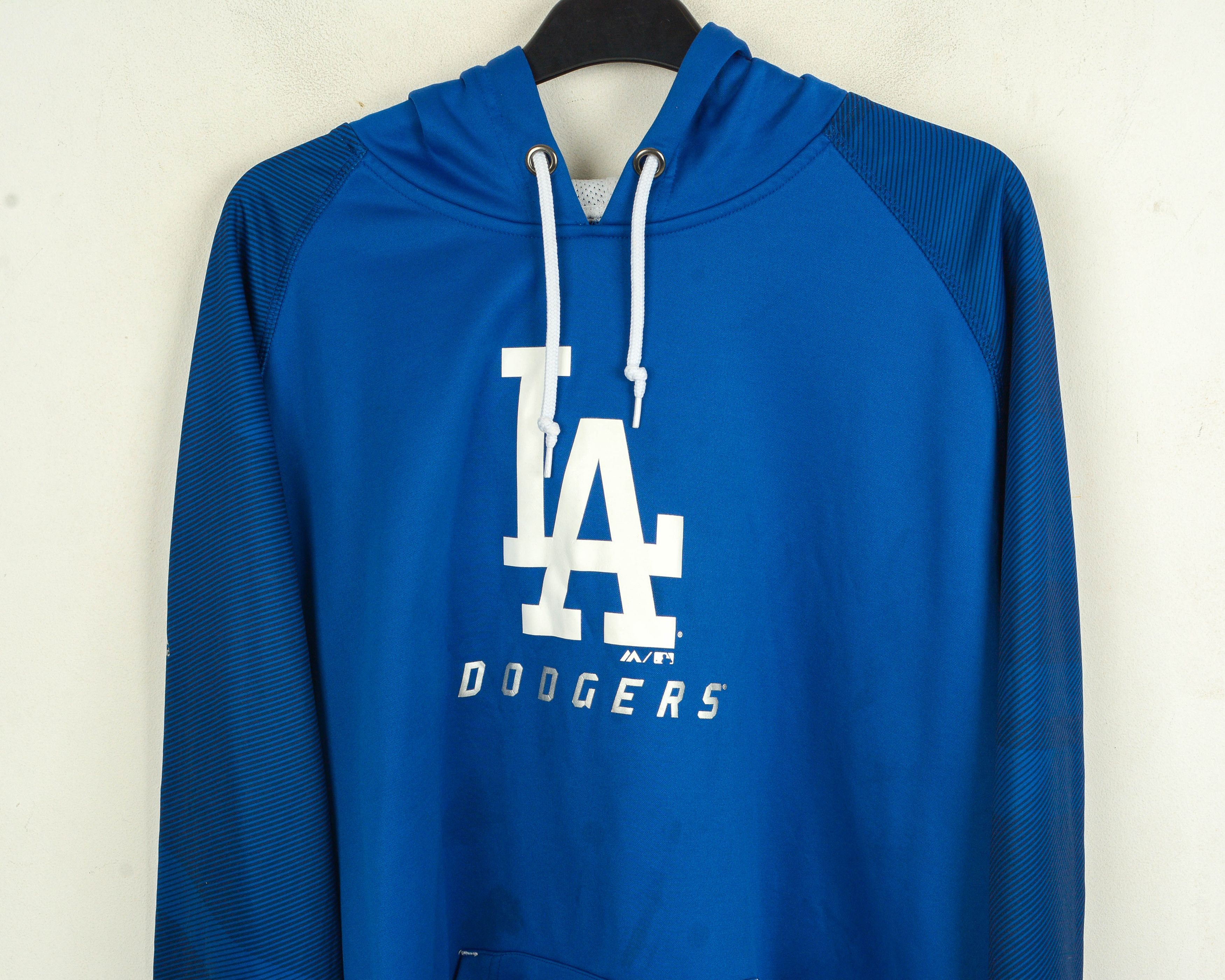 Majestic Los Angeles Dodgers Therma Mens 2XL Hoodie MLB Pullover Size US XXL / EU 58 / 5 - 2 Thumbnail
