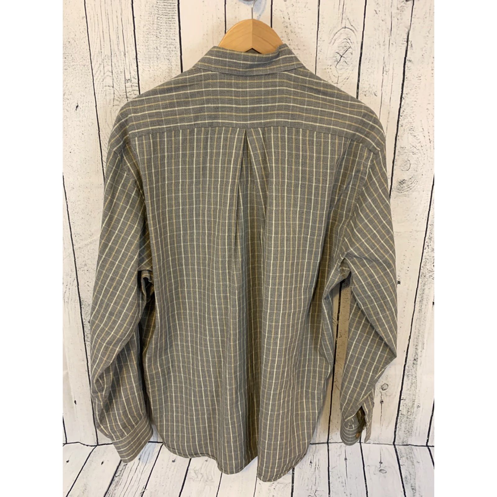 Vintage Equilibrio Plaid Shirt Button-Front Long Sleeve Men's M Gray Size US M / EU 48-50 / 2 - 5 Thumbnail