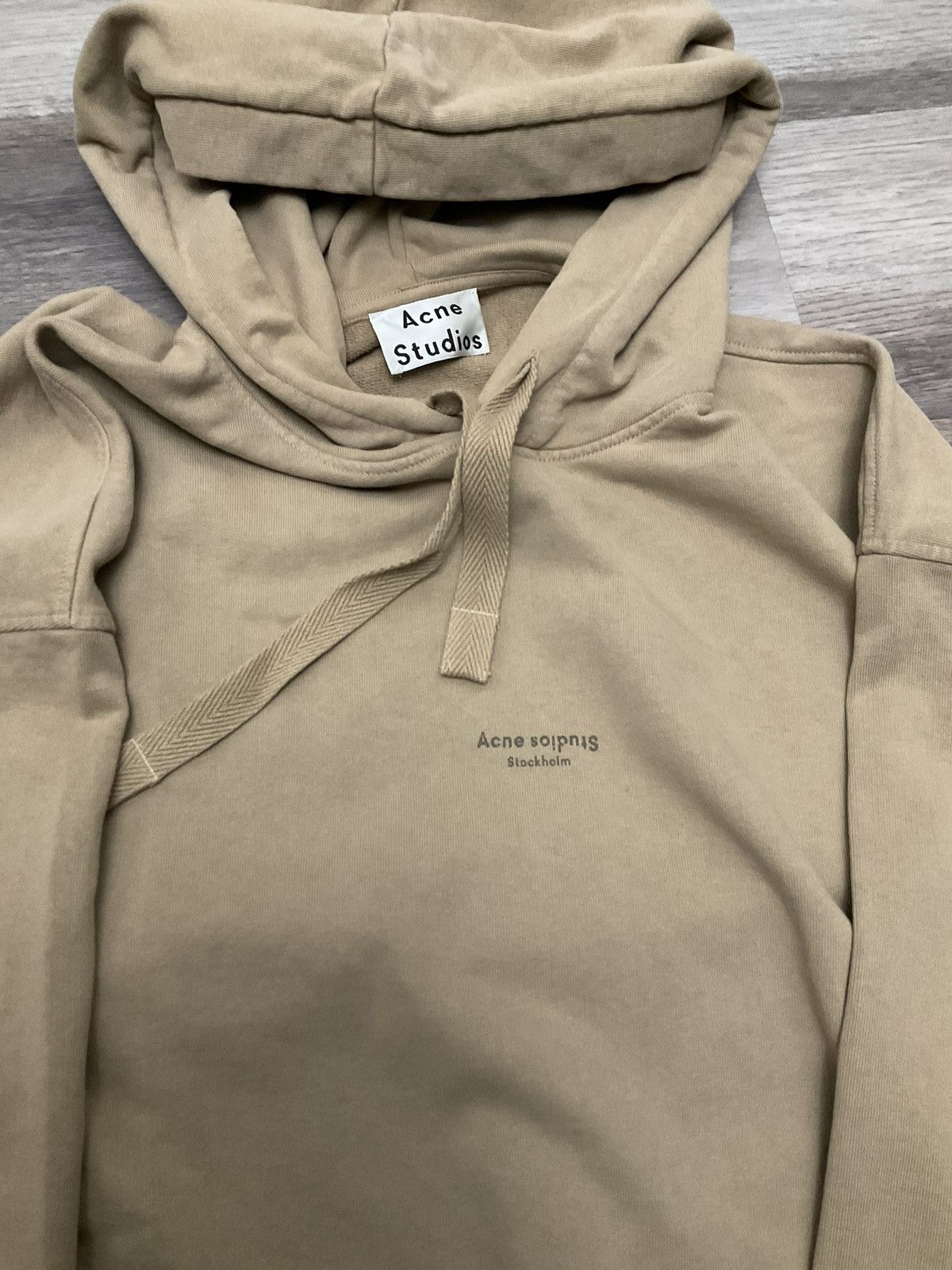 image of Acne Studios Oversized Hoodie in Mustard, Men's (Size 2XL)