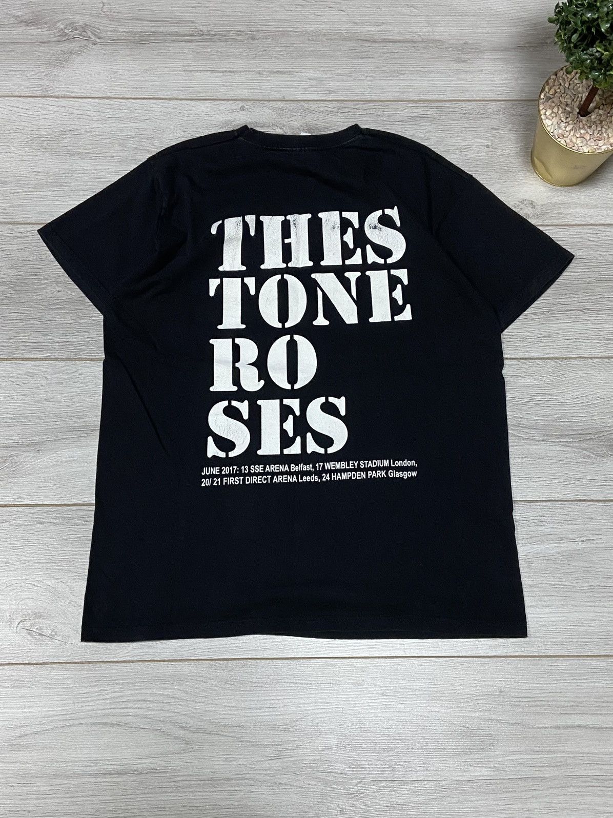 Band Tees Vintage 00s The Stone Roses Stone Island Lemon Shirt Trashed Size US M / EU 48-50 / 2 - 2 Thumbnail