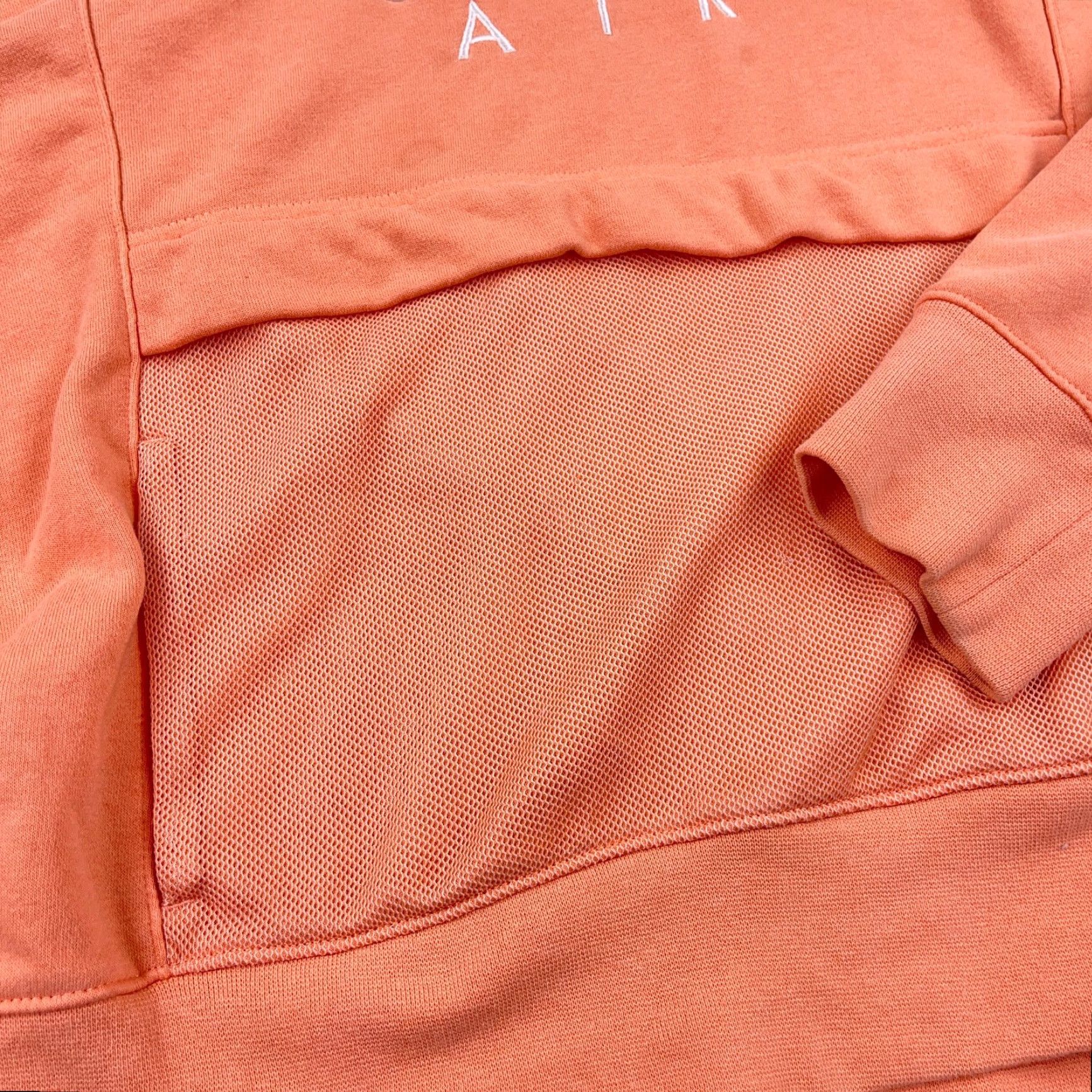 Nike Nike Hoodie Women 1X Orange White Pullover Sweatshirt Air Spellout Peach Retro Shirt Womens 1X Nike Sportswear Hoodie Size XL / US 12-14 / IT 48-50 - 4 Thumbnail