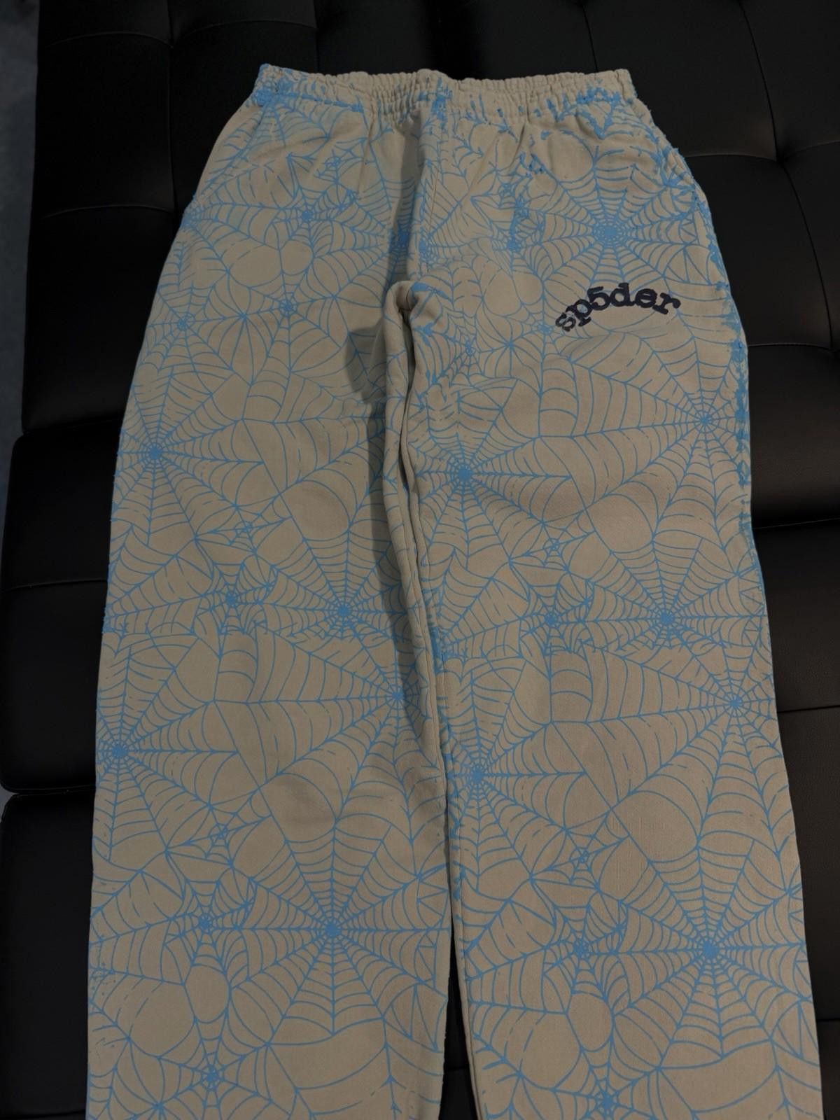 Sp5der Size L - Sp5der Worldwide Blue Sweatpants Young Thug Spider Size US 34 / EU 50 - 4 Thumbnail