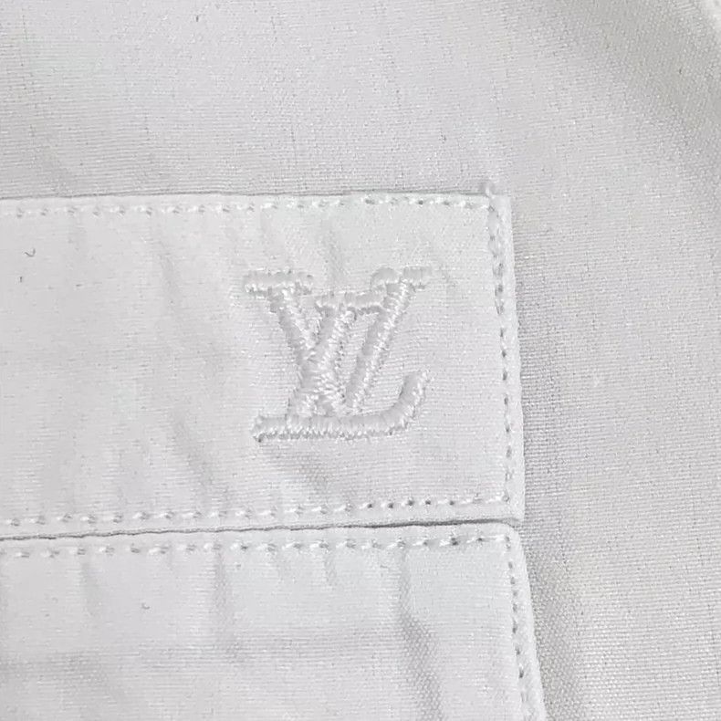 Louis Vuitton Louis Vuitton White logo floral print silk scarf cotton la Size XS / US 0-2 / IT 36-38 - 6 Thumbnail