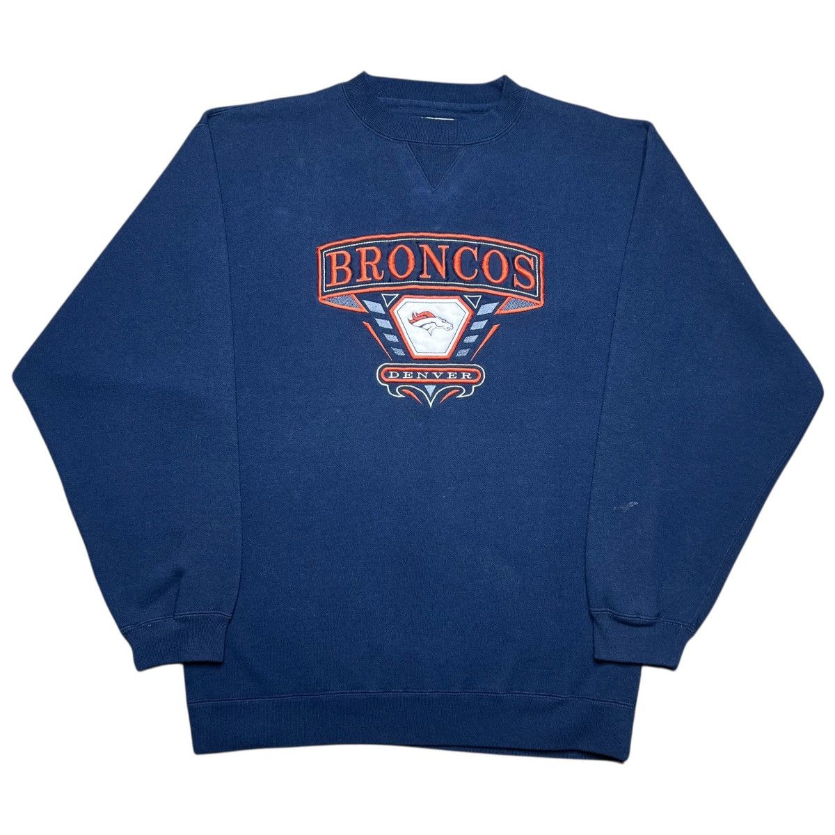 NFL Vintage 1990s NFL Denver Broncos Embroidered Sweatshirt Size US M / EU 48-50 / 2 - 1 Thumbnail
