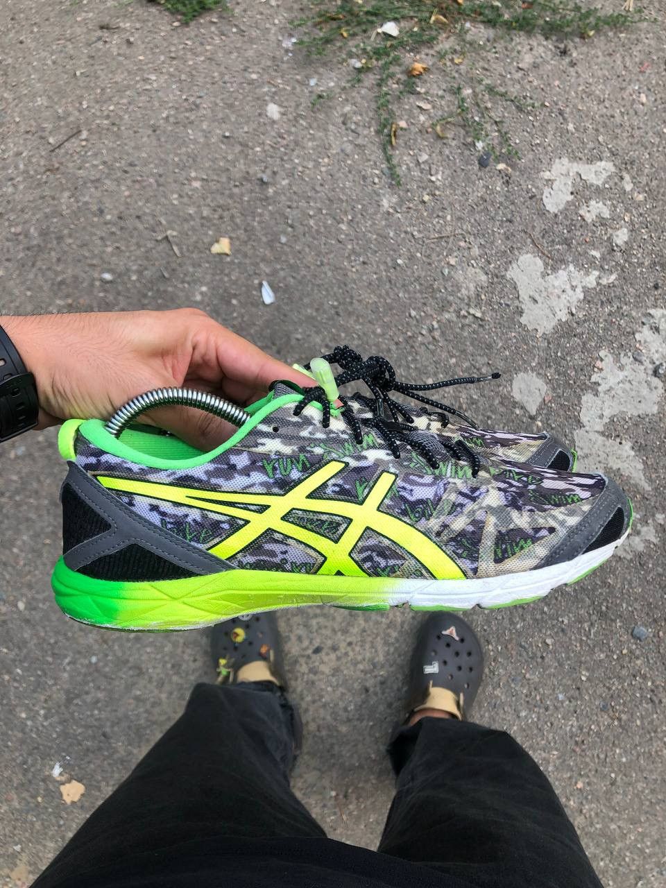 Asics VERY RARE ASICS GEL HYPER TRI DESIGNER CAMO RUNNING SNEAKERS Size US 8 / EU 41 - 5 Thumbnail