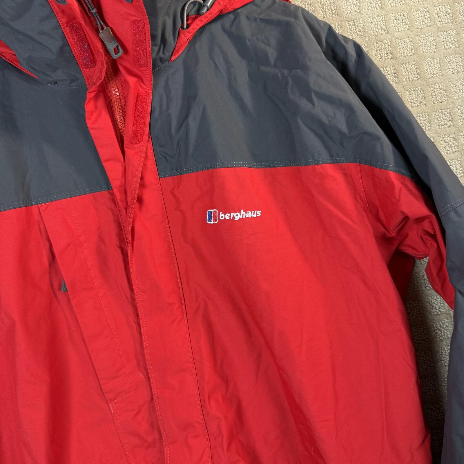 Berghaus Berghaus Nylon Rain Jacket Red Grey Large Size US L / EU 52-54 / 3 - 2 Thumbnail