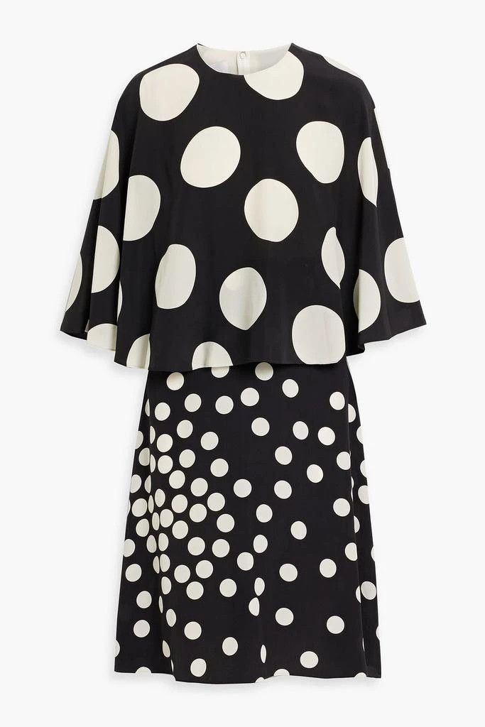 Valentino o1y0226 Midi Dress in Black/White Size M / US 6-8 / IT 42-44 - 1 Thumbnail