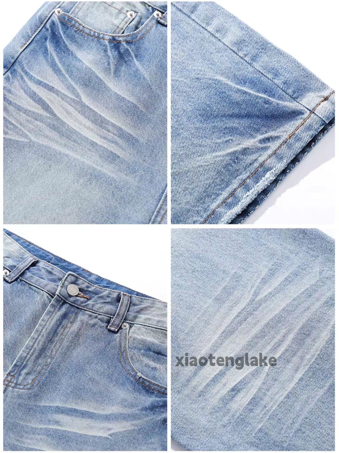 Jean Custom washed faded punk grunge bootcut flared jeans Size US 32 / EU 48 - 7 Thumbnail