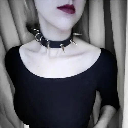 Other Punk Long Spike Choker Size ONE SIZE - 2 Thumbnail