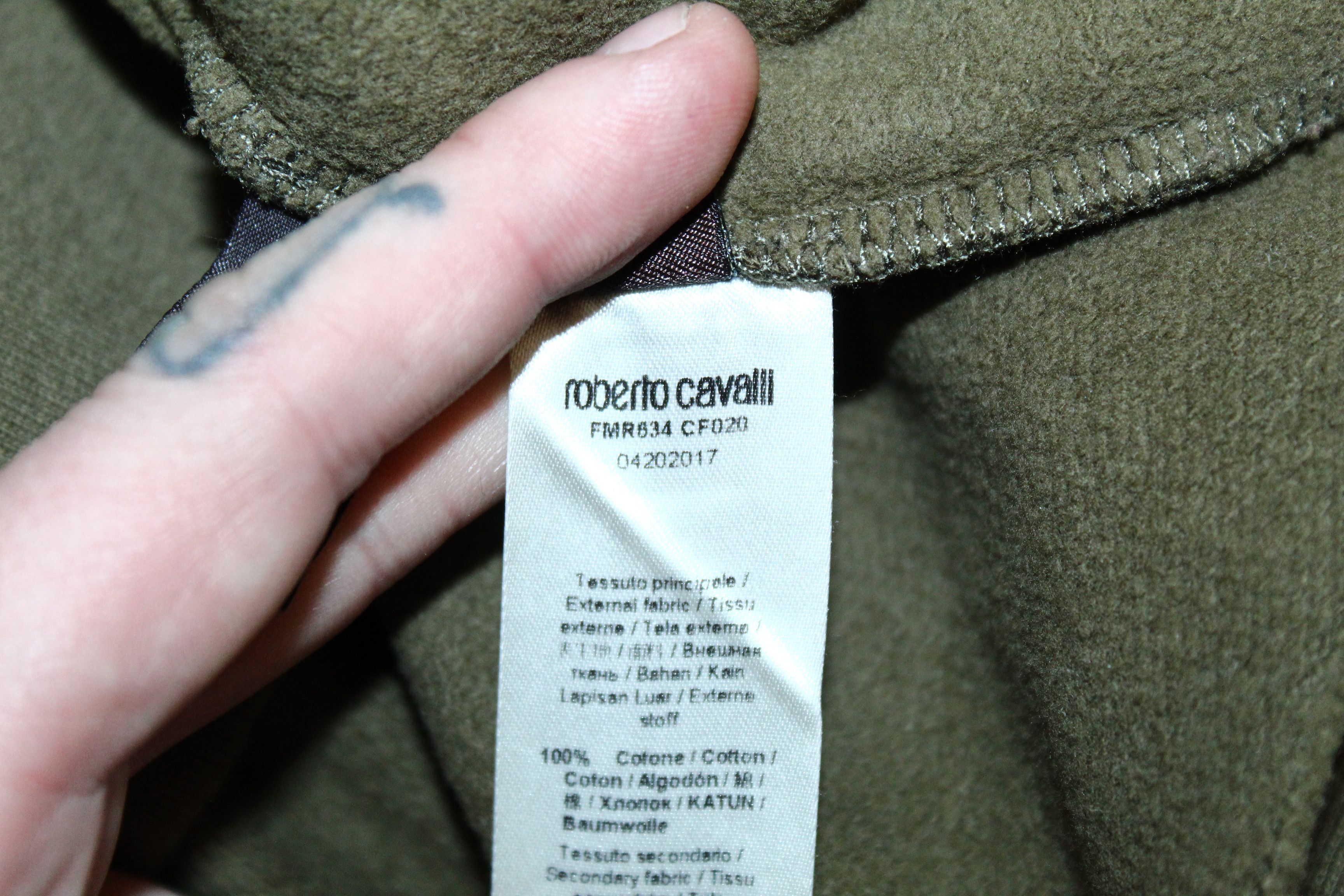 Roberto Cavalli Roberto Cavalli Big Logo Application Trim Sweatshirt Size US L / EU 52-54 / 3 - 12 Thumbnail