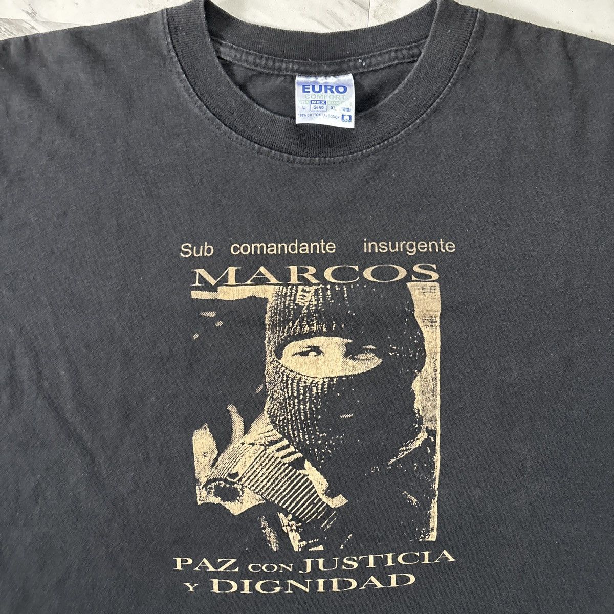 Other Vintage Sub Comandante Marcos TShirt Size US L / EU 52-54 / 3 - 2 Thumbnail