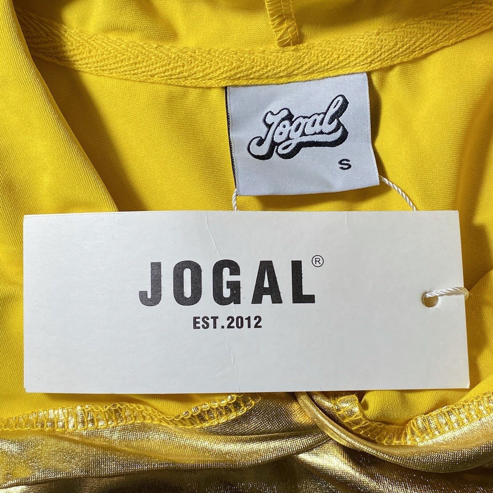 Other JOGAL Hooded Shirt Shiny Golden Reflective Hoodie NWT Size S / US 4 / IT 40 - 9 Thumbnail