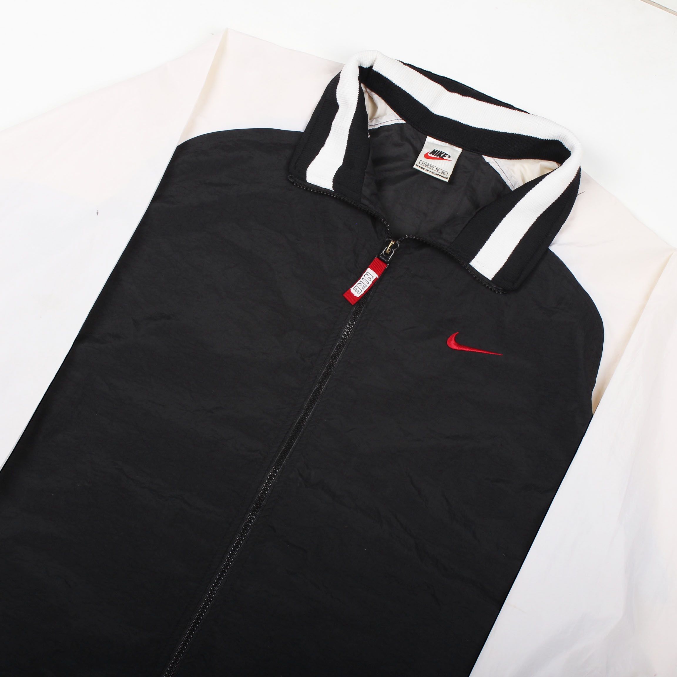 Nike Nike Windbreaker Jacket Red Swoosh Full Zip 90s Style Size US XL / EU 56 / 4 - 5 Thumbnail