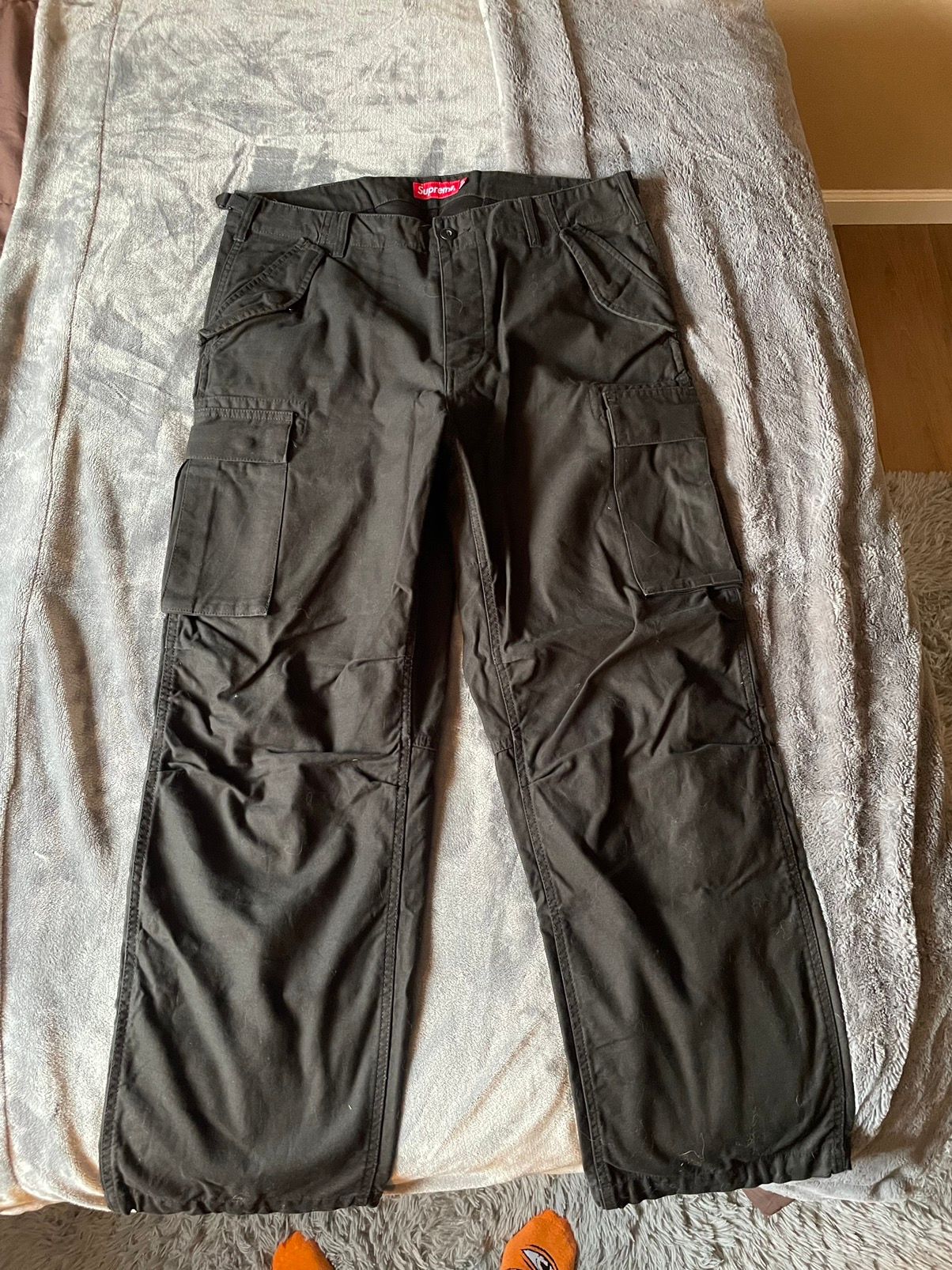 Pre-owned Supreme Cargo Pants In Black
