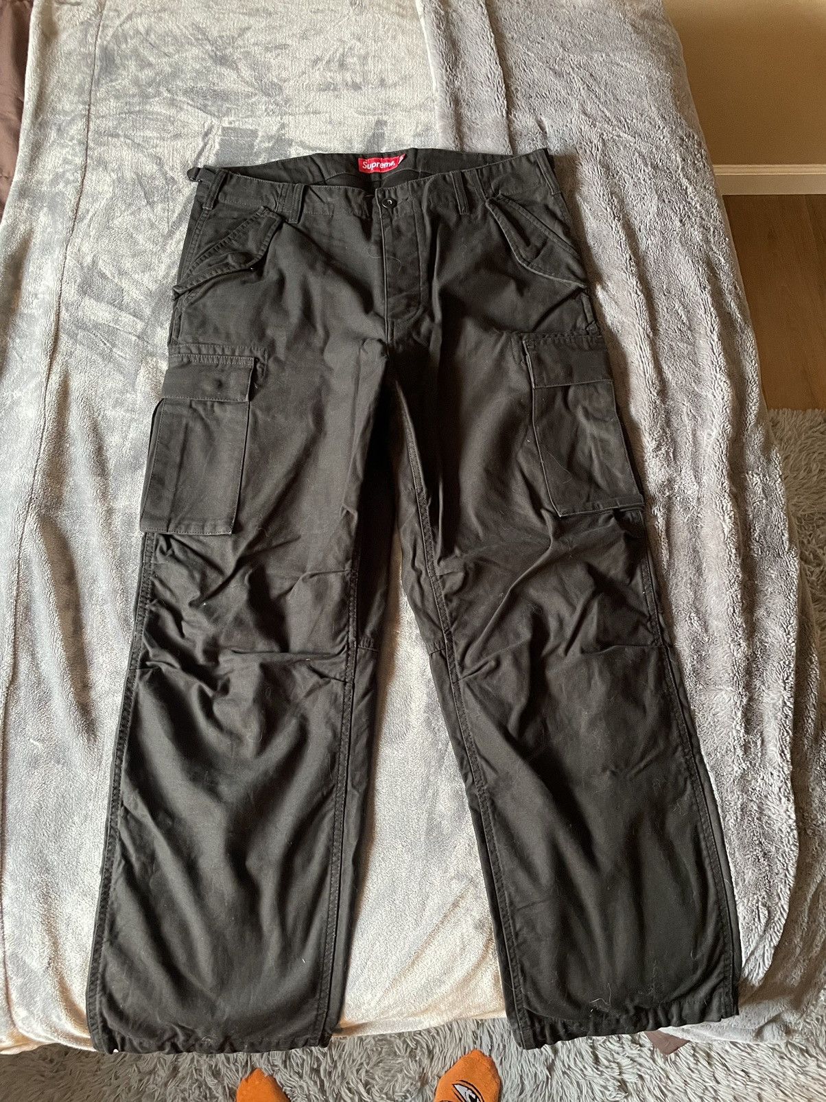 image of Supreme Cargo Pants in Black, Men's (Size 34)