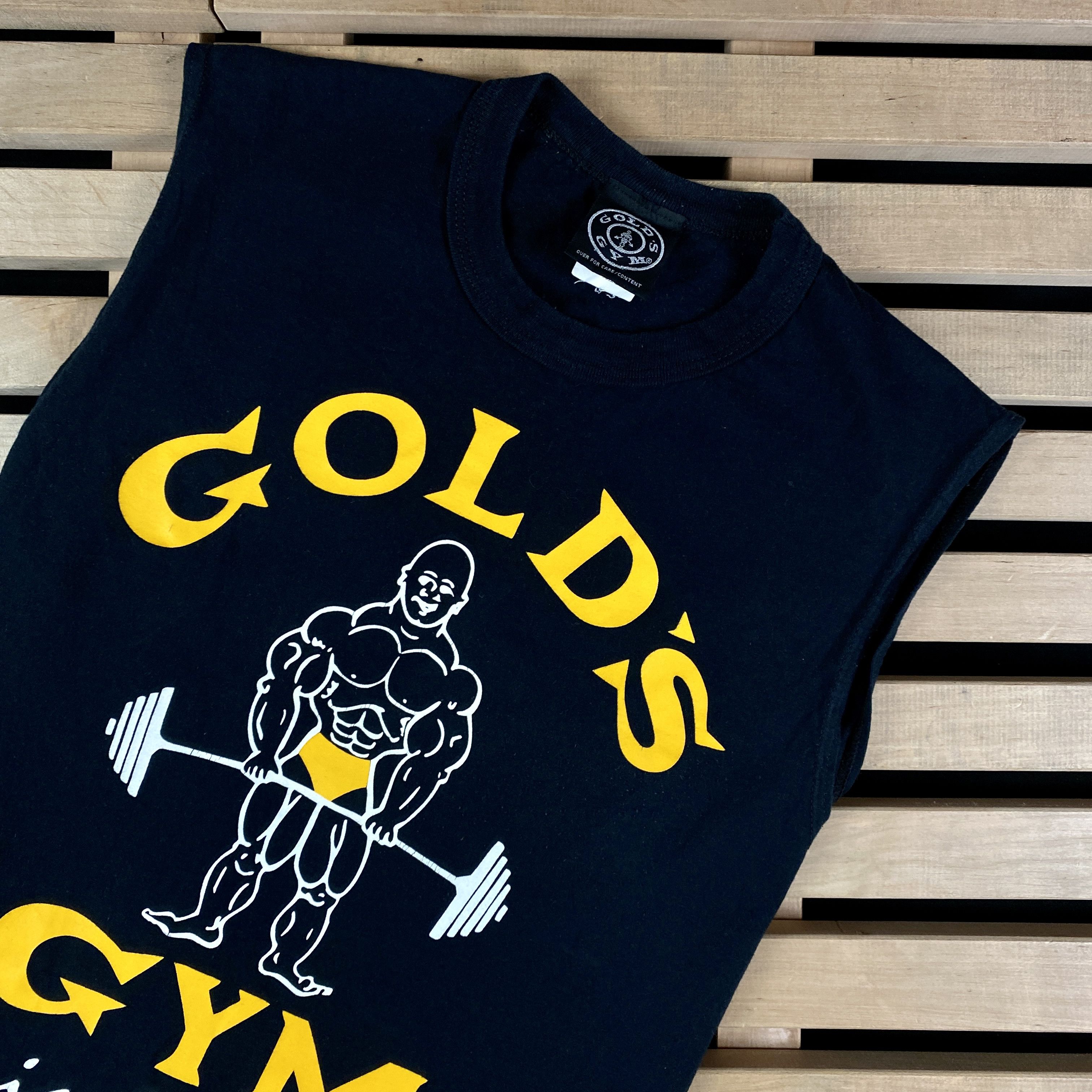 Vintage Mens Vintage Sleeveless Tank Gold's Gym Big Logo Size M Size US M / EU 48-50 / 2 - 2 Thumbnail