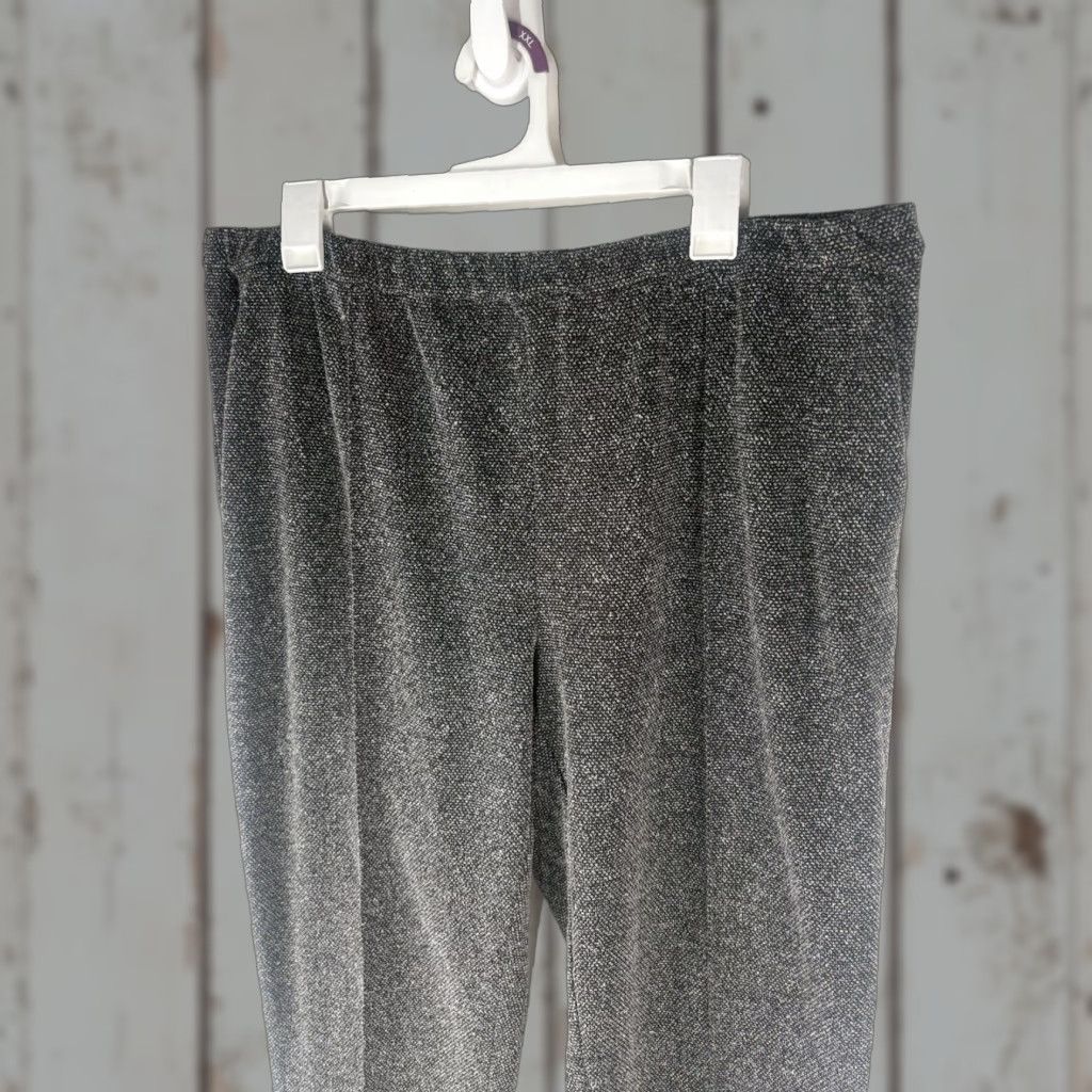 Coldwater Creek Coldwater Creek Blk/Wht Textured Pull On Pants W-Pockets Womens Size XL Size 40" / US 18 - 1 Thumbnail