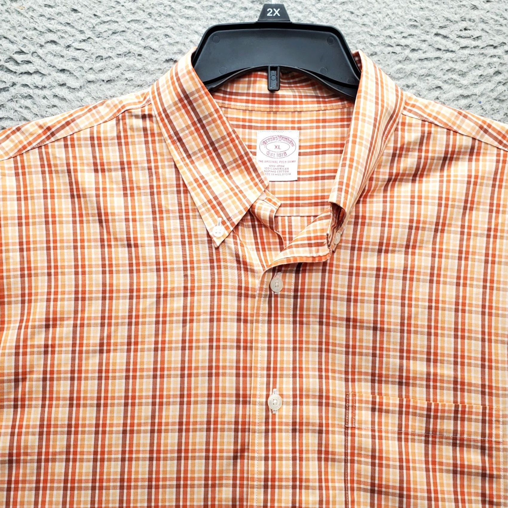 Brooks Brothers Brooks Brothers Shirt Mens XL Multicolor Plaid Non Iron Button-Down Collared Shirt Size US XL / EU 56 / 4 - 6 Thumbnail