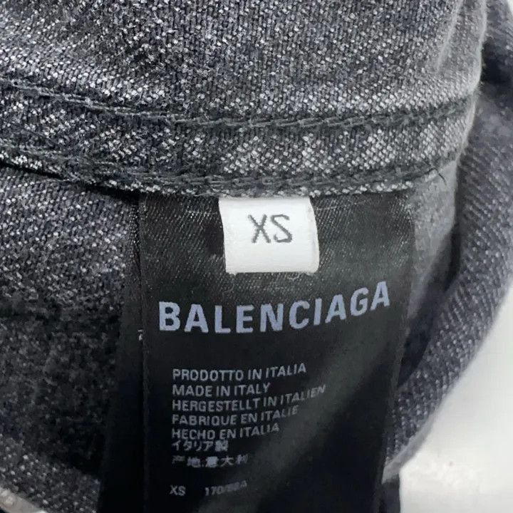 Balenciaga Balenciaga SS21 Drip Peace Denim Jacket 0079-2507 Size US L / EU 52-54 / 3 - 4 Thumbnail