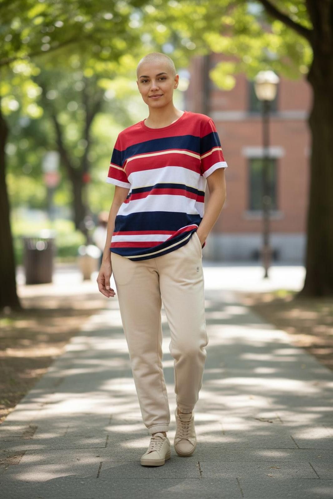 Other Bobbie Brooks Women's Short Sleeve Striped T-Shirt Size L / US 10 / IT 46 - 2 Thumbnail