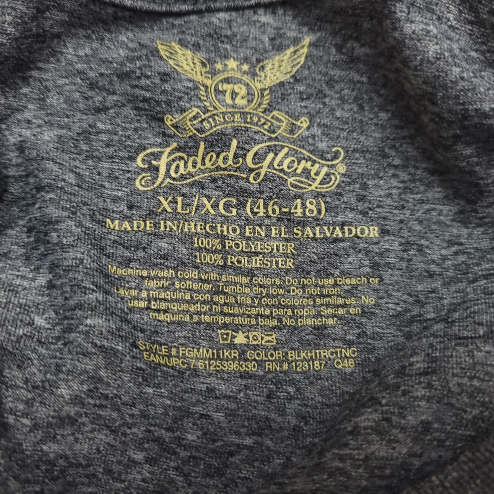 Faded Glory Faded Glory USA Skull Patriotic T-Shirt Gray Adult Size XL Size US XL / EU 56 / 4 - 7 Thumbnail