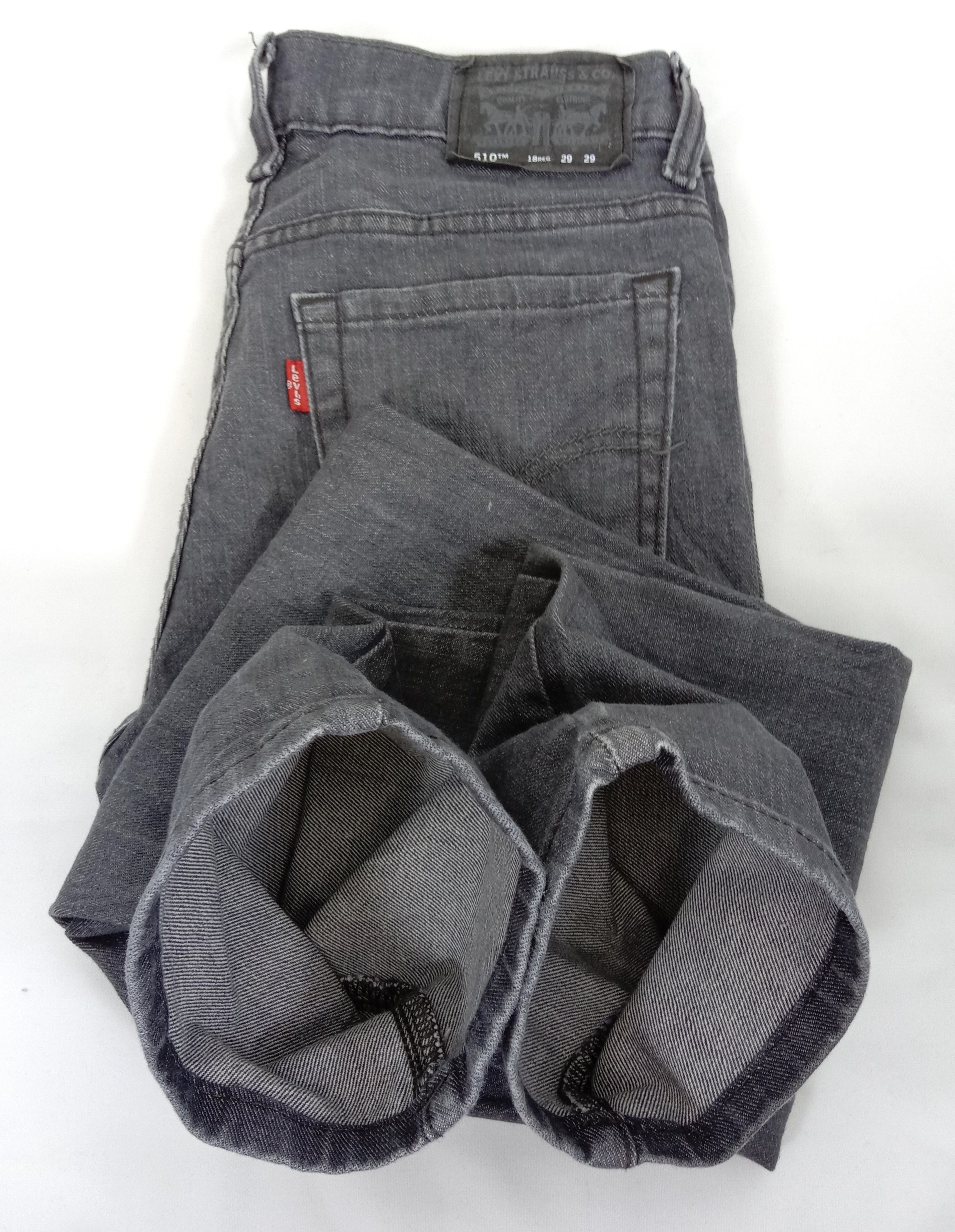 Levi's Vintage Levi's 510 Skinny Jeans Faded Black Denim Size 29" - 14 Thumbnail
