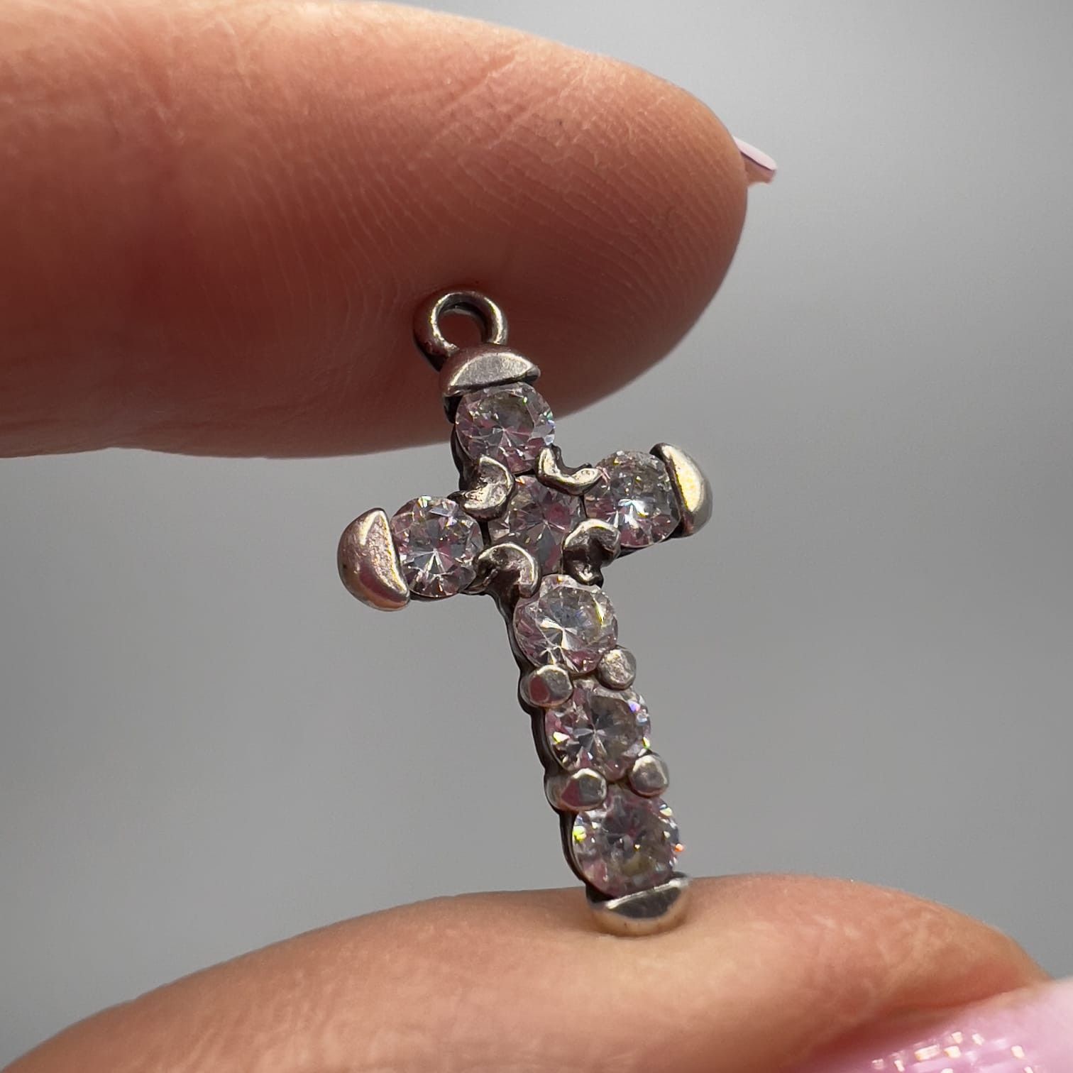 Vintage Vintage Sterling Silver 925 Cross Pendant 1.17g Size ONE SIZE - 1 Thumbnail