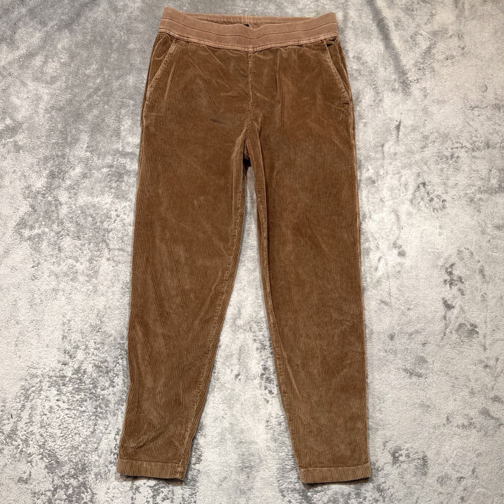 James Perse James Perse Pants Mens S Brown Corduroy Pull On Stretch Casual Preppy Chino Tapered Inseam 27 Pocket Regular Rise Mid Fabric Corduroy Size US 29 - 2 Thumbnail