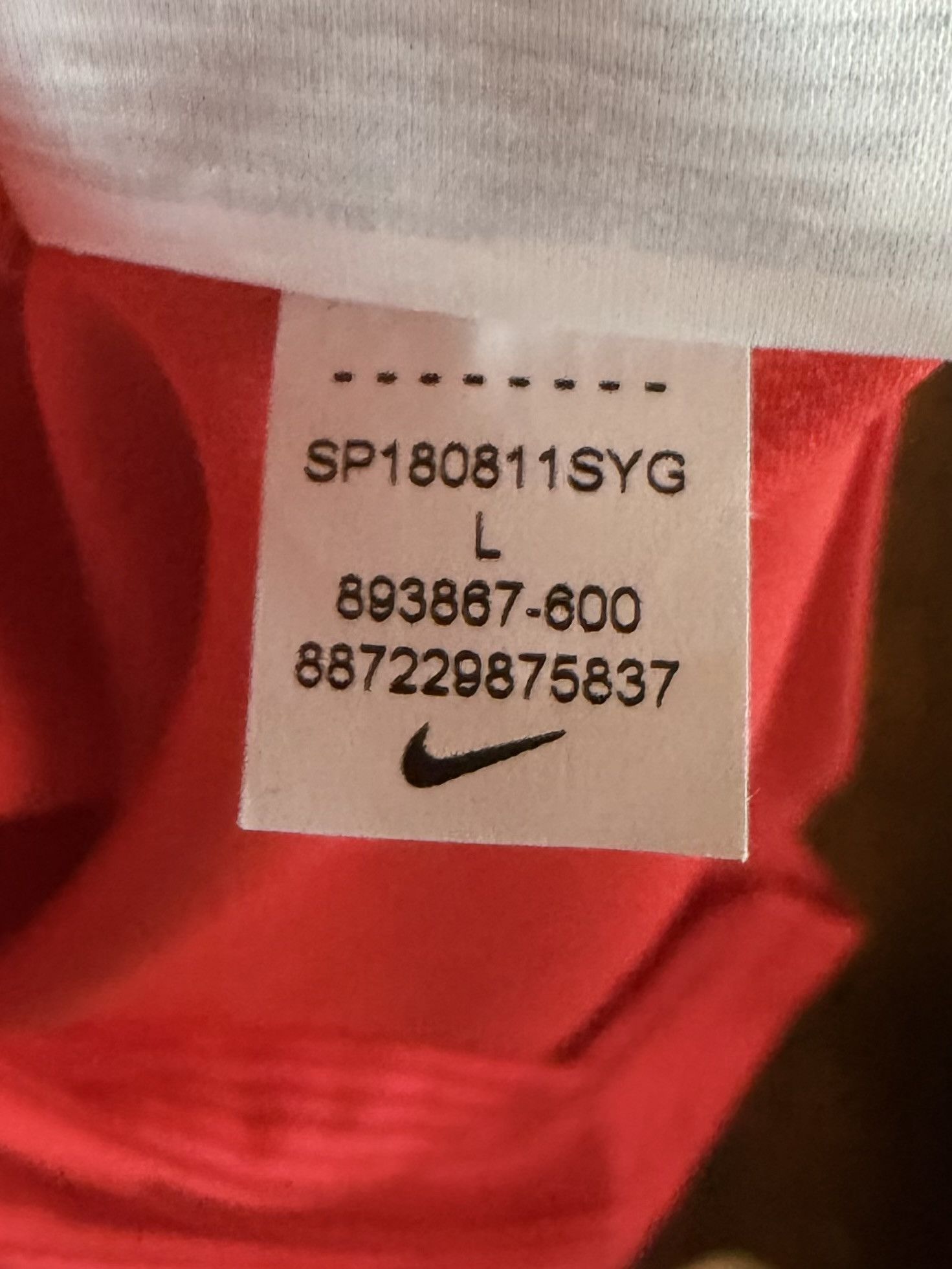 Nike England National team 2018 Authentic Away Jersey Size US L / EU 52-54 / 3 - 6 Thumbnail
