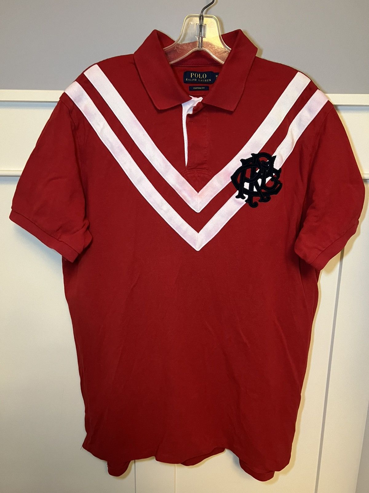 Polo Ralph Lauren Vintage Polo Ralph Lauren 7 patch & crest embroidered polo Size US XL / EU 56 / 4 - 1 Thumbnail