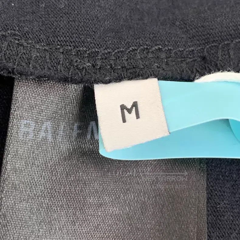 Balenciaga Balenciaga Black Logo Letter Embroidered Cotton Round Neck Size US M / EU 48-50 / 2 - 6 Thumbnail