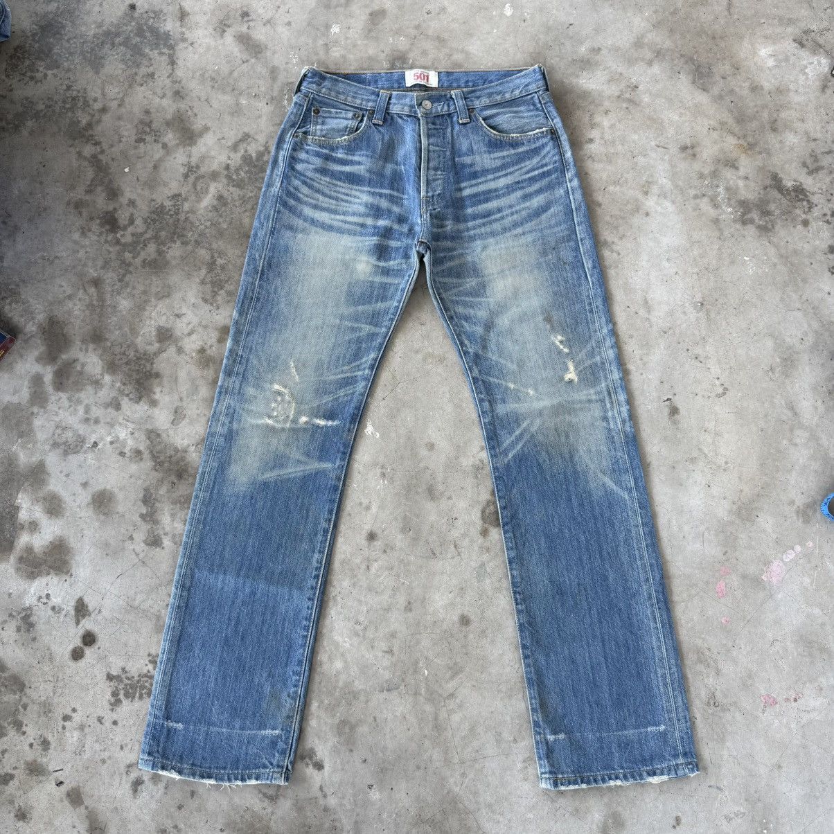 Levi's Vintage Clothing W30 Vintage Levi's 501 Faded Mud Wash Denim Jean Pants Size US 30 / EU 46 - 2 Thumbnail