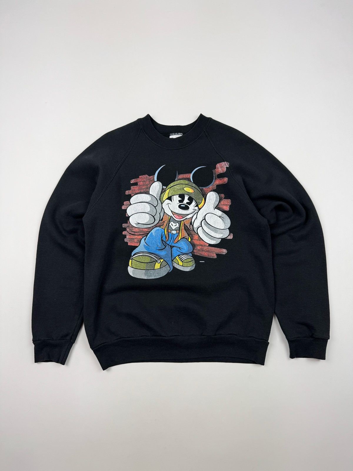 Disney × Mickey Mouse × Vintage Y2K Vintage Disney Mickey Mouse Hip-Hop Sweatshirt Size US M / EU 48-50 / 2 - 3 Thumbnail