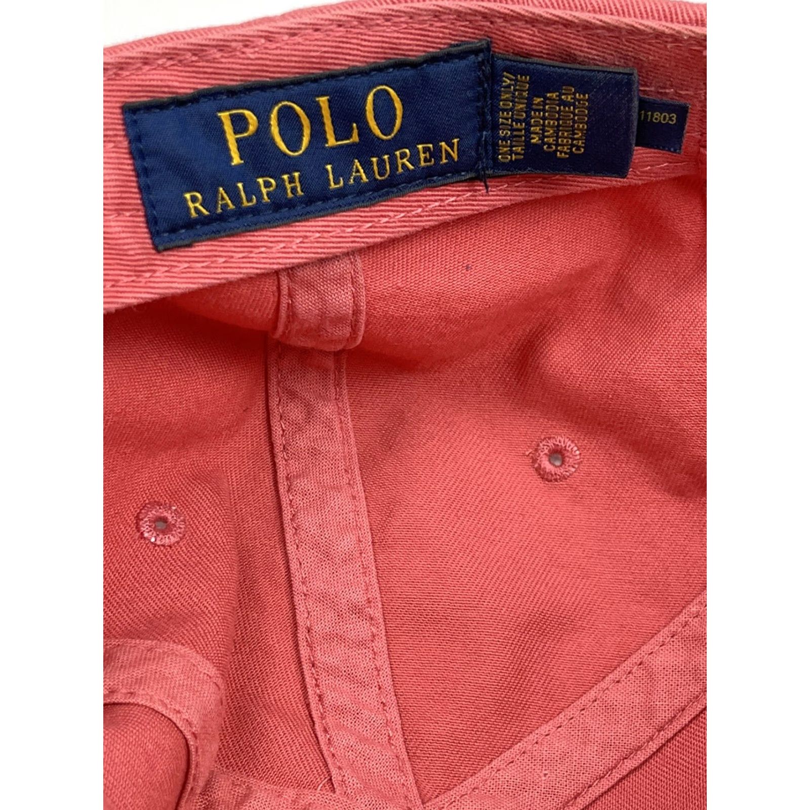 Polo Ralph Lauren Polo Ralph Lauren Hat Cap Strap Back Red Fade Salmon Adjustable Size US M / EU 48-50 / 2 - 3 Thumbnail