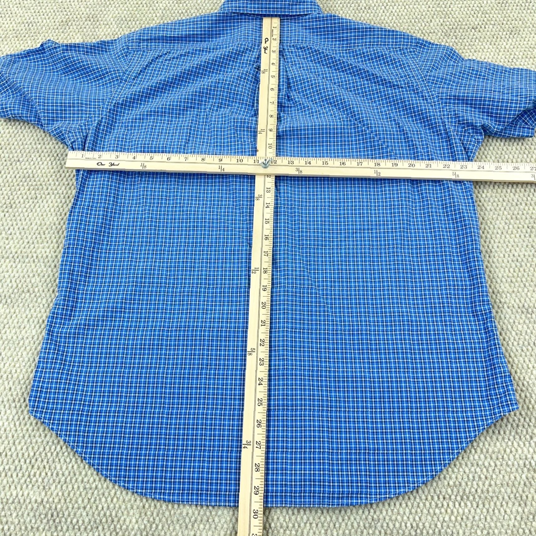 Ralph Lauren Ralph Lauren Shirt Men Large Blue Button-Up Classic Fit Plaid Camp A6 Size US L / EU 52-54 / 3 - 6 Thumbnail