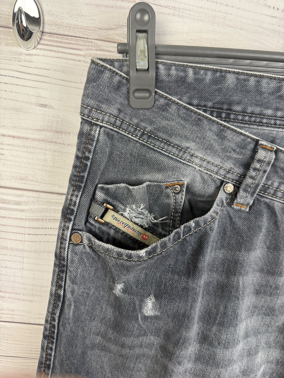 Diesel Vintage Diesel Jeans Distressed Faded Flared Wide Baggy Y2K Size US 34 / EU 50 - 5 Thumbnail