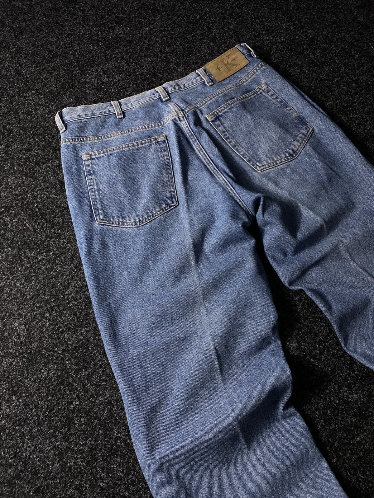 Calvin Klein × Vintage Crazy Vintage Y2K 00s Baggy Calvin Klein Skater Denim Jeans Size US 36 / EU 52 - 13 Thumbnail