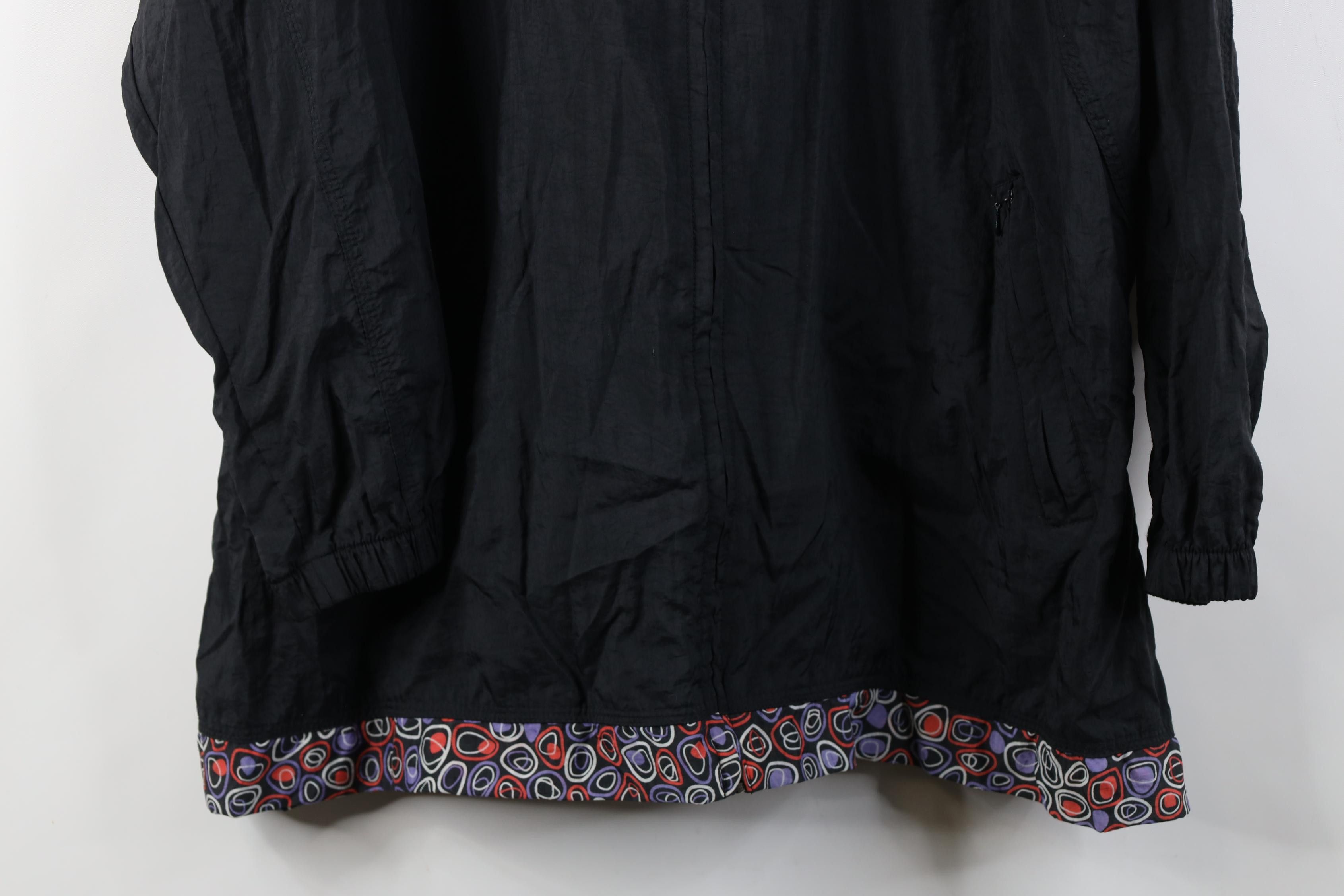 Nike Vintage 90s Nike Spell Geometric Hooded Windbreaker Jacket Size M / US 6-8 / IT 42-44 - 3 Thumbnail