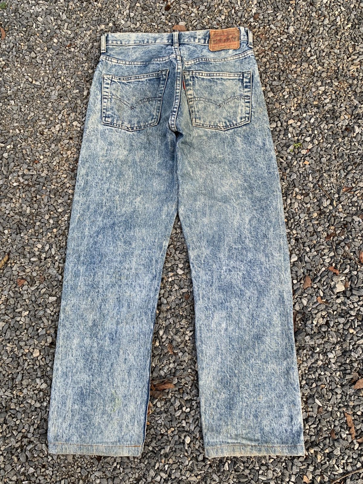 Kapital VINTAGE LEVI'S 502X BIG E SELVEDGE ASIDWASH DISTRESSED DENIM Size US 28 / EU 44 - 1 Thumbnail