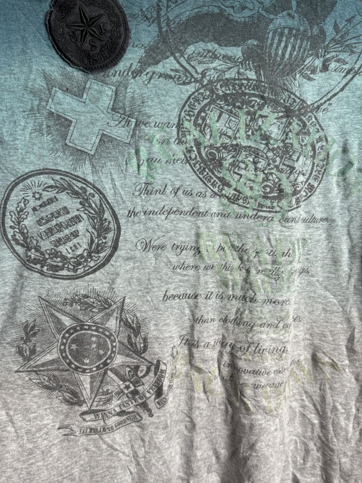 Hysteric Glamour Japanese Poem Long Sleeve Patch Crosses Size US M / EU 48-50 / 2 - 5 Thumbnail