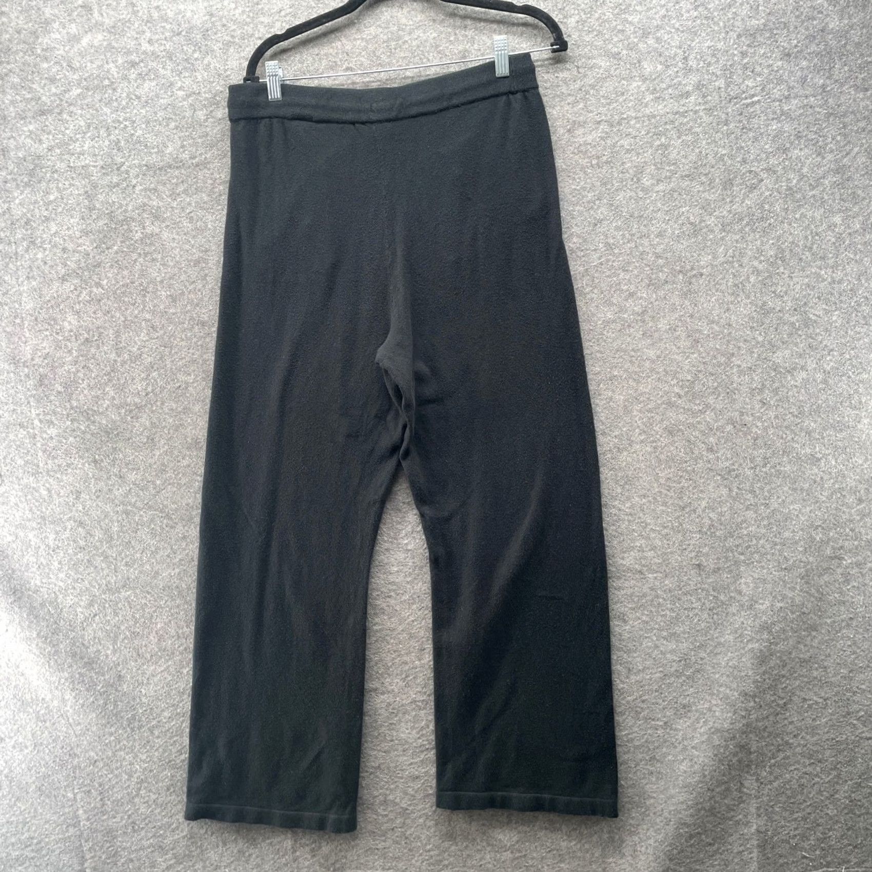 Gap Gap CashSoft Jersey Wide Leg Pants Womens M Black Knit Sweatpants Lounge Pants Size M / US 6-8 / IT 42-44 - 2 Thumbnail