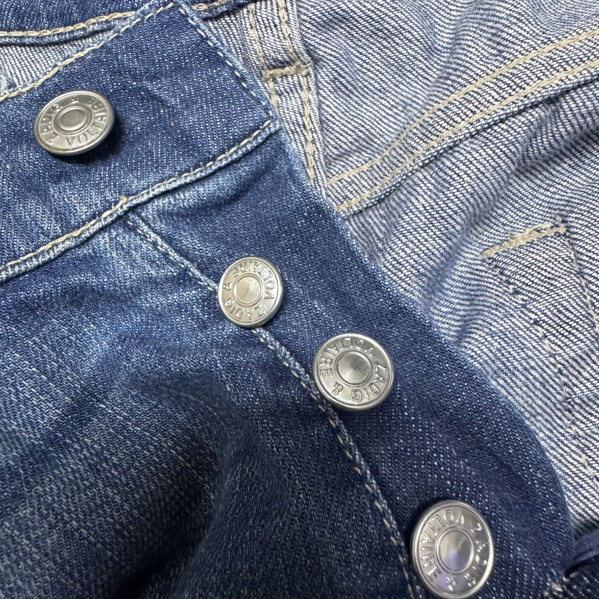 Zadig & Voltaire Zadig & Voltaire Skull Studded Boyzadig Denim Jeans Size US 32 / EU 48 - 19 Thumbnail