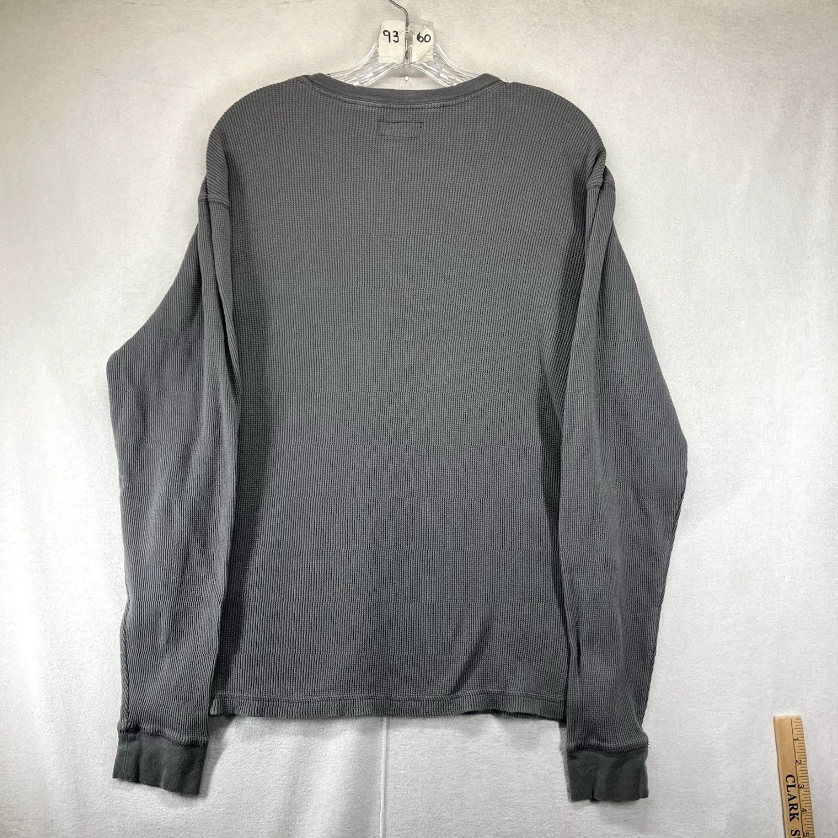 Lucky Brand VINTAGE Lucky Brand Thermal Long Sleeve Shirt Mens XL Gray Skate Grunge Y2K Size US XL / EU 56 / 4 - 2 Thumbnail