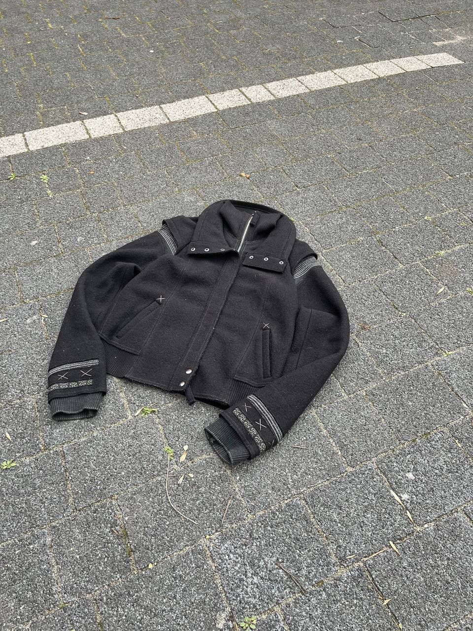 Marithe + Francois Girbaud Vintage rare Marithe Francois Girbaud wool jacket 00s Size M / US 6-8 / IT 42-44 - 4 Thumbnail