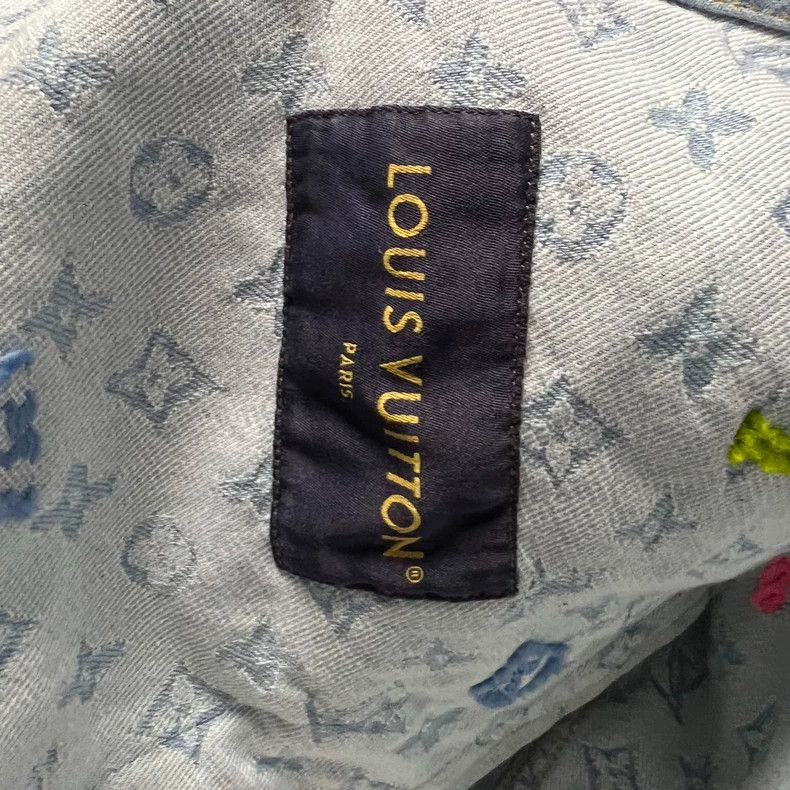Louis Vuitton Louis Vuitton 24 blue Tyler full logo denim jacket 2502-Ne Size US M / EU 48-50 / 2 - 4 Thumbnail