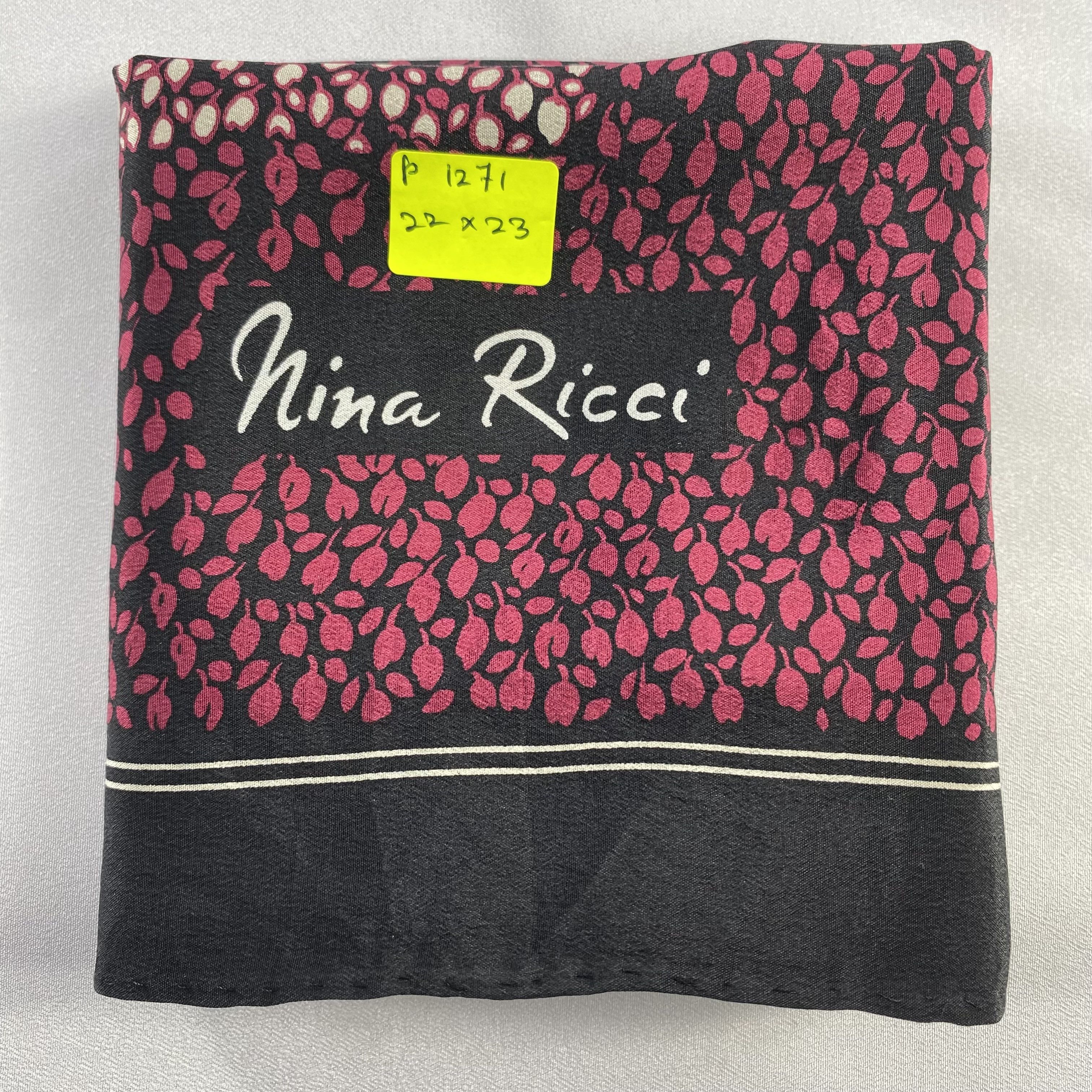 Nina Ricci × Vintage Nina Ricci Handkerchief / Neckerchief / Bandana-P1271 Size ONE SIZE - 5 Thumbnail