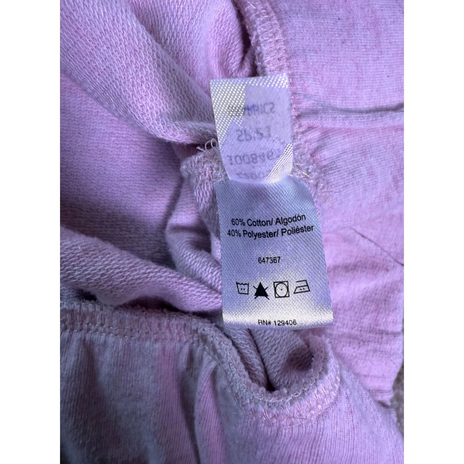 Venus Venus Hoodie Women's Medium Light Pink Drawstring Relaxed Pullover E560 Size M / US 6-8 / IT 42-44 - 5 Thumbnail