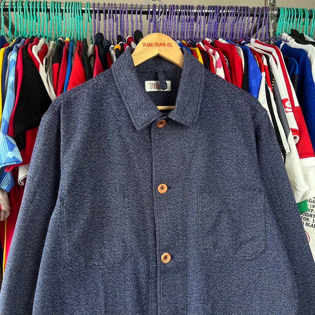 Other TOAST Chore Workwear Blue Denim Blazer Jacket Size US L / EU 52-54 / 3 - 4 Thumbnail